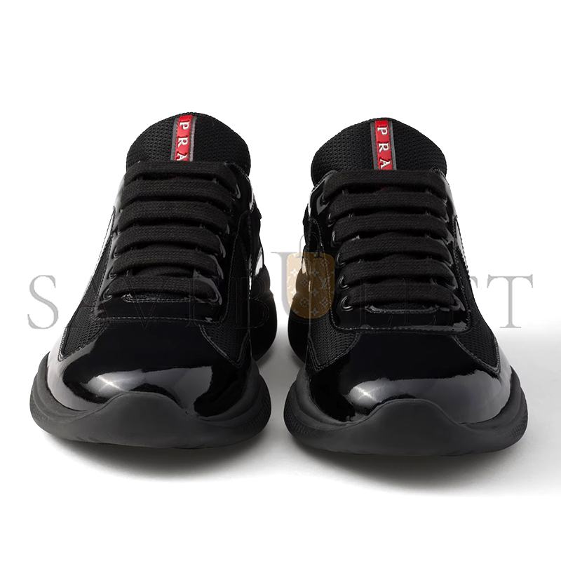 PRADA PATENT LEATHER AND TECHNICAL FABRIC PRADA AMERICA